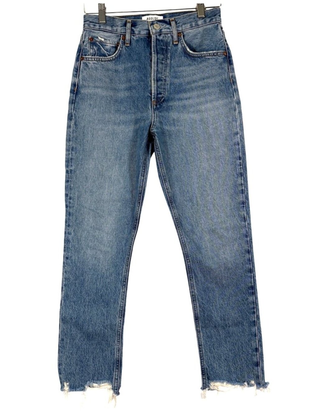 NEW AGOLDE Riley High Waist Straight Leg Jeans Size 25